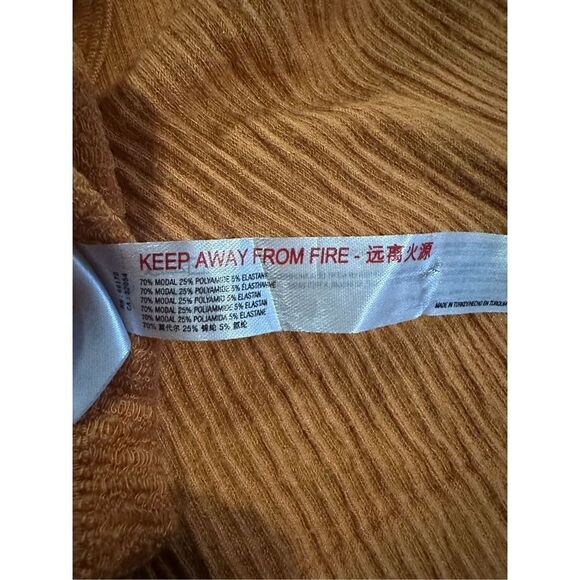 UO Out From Under Drew Seamless Ribbed Bra Top‎ Rust Brown sz Small - Picture 6 of 6